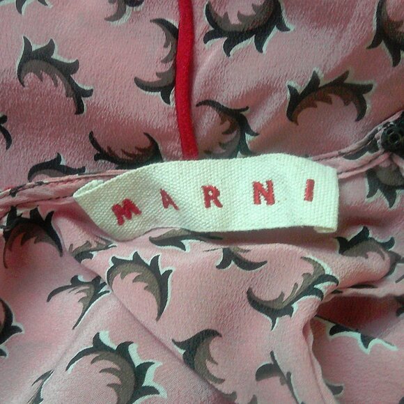 Marni Italy Pink 100% Silk Sleeveless Top IT 38 Sm - Picture 10 of 12